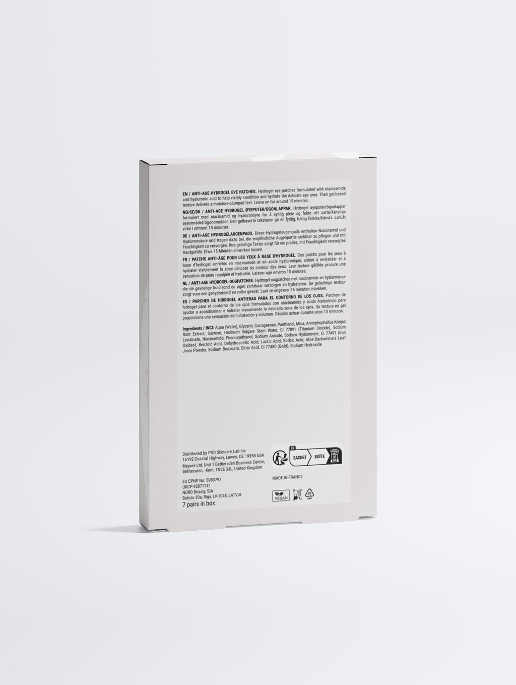 Anti-Age Hydrogel Eye Patches